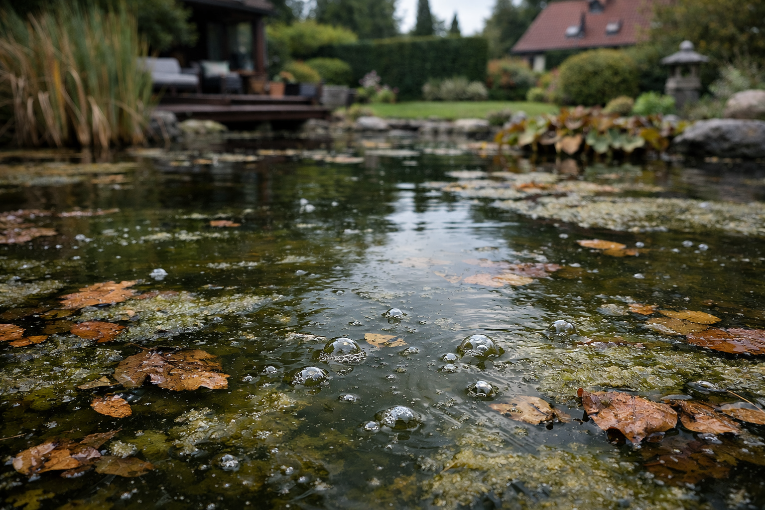 Teich stinkt, Wasser trb? Ursachen & Lsungen auf einen Blick -  TE-Teichservice Braunschweig